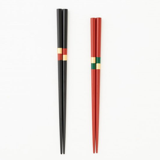 WAJIMA Lacquerware Couple Chopsticks- Ichimatsu
