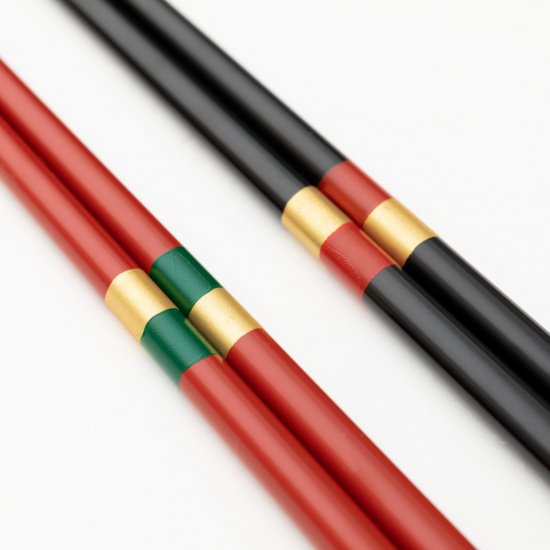 WAJIMA Lacquerware Couple Chopsticks- Ichimatsu